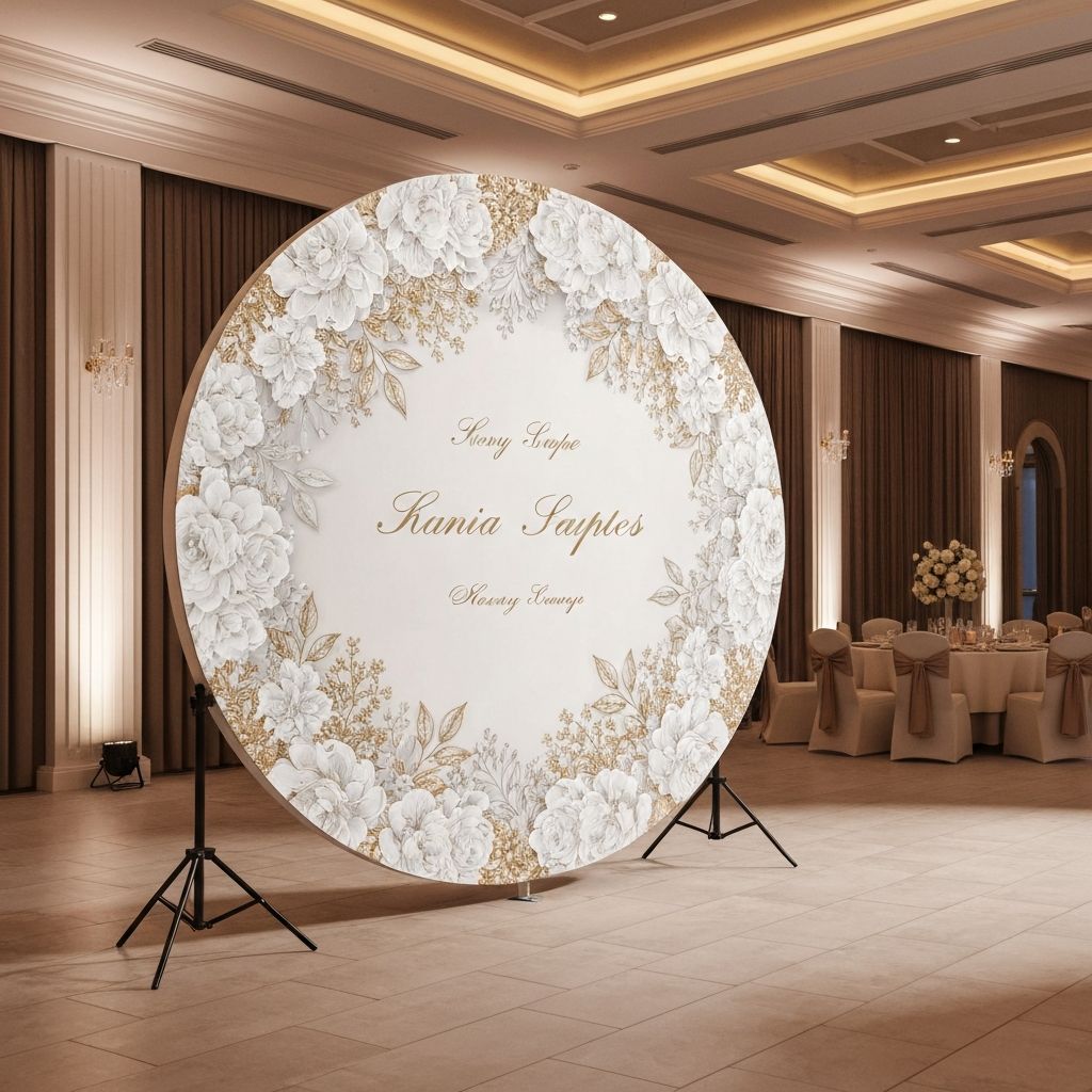 Painel Redondo Casamento